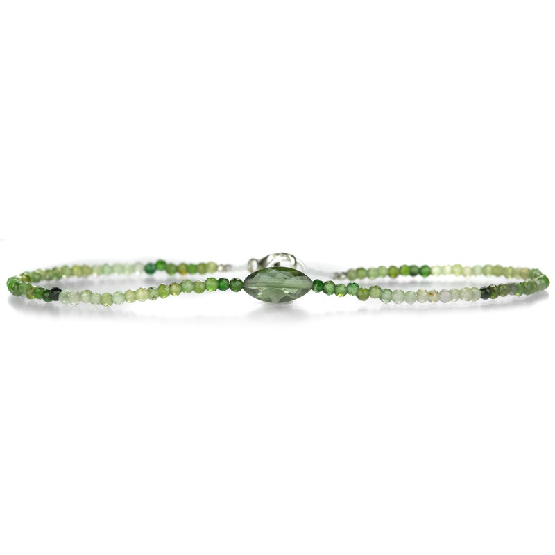 Beaded Bracelet with Green Tourmaline