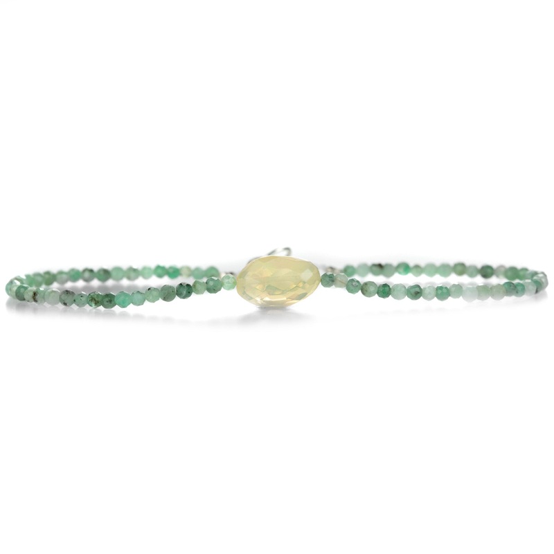 Emerald and Opal Beaded Bracelet