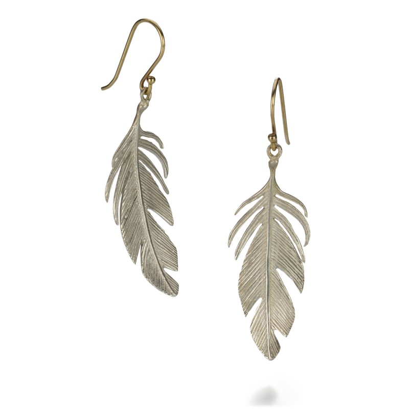 Large Feather earring