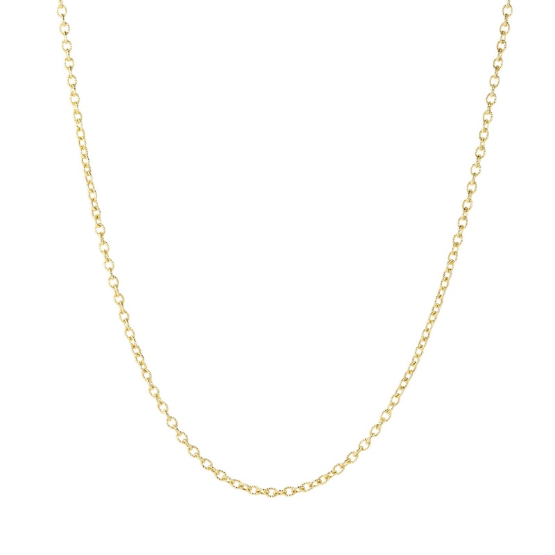 Small Twisted Oval Chain Necklace