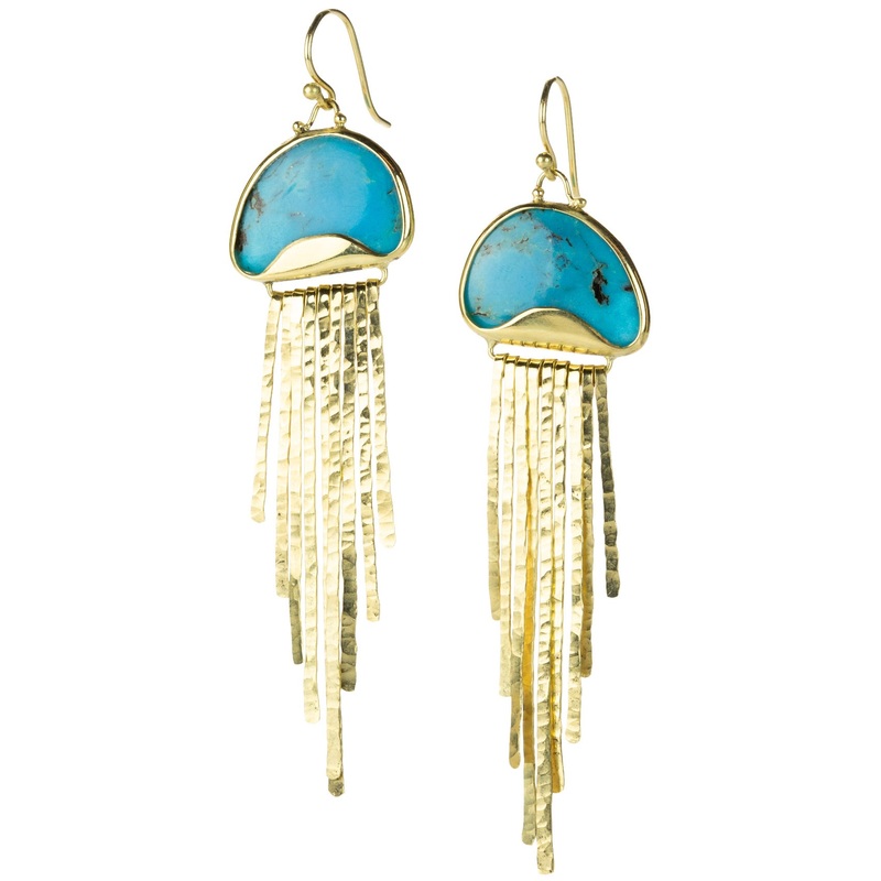 Turquoise Jellyfish Earrings