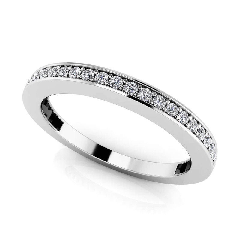 Diamond Strand Channel Band Lab-Grown Diamond  with 0.63 ct.(finished) 2mm