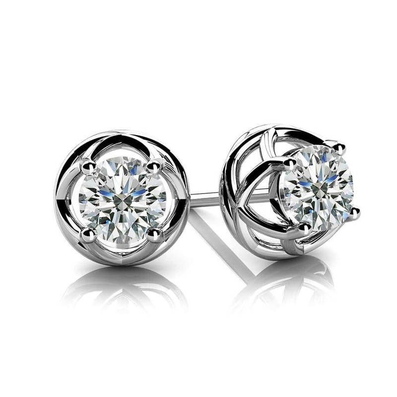 Diamond Lab-Grown Diamond Studs  with 1.00 ct.(finished) 5mm