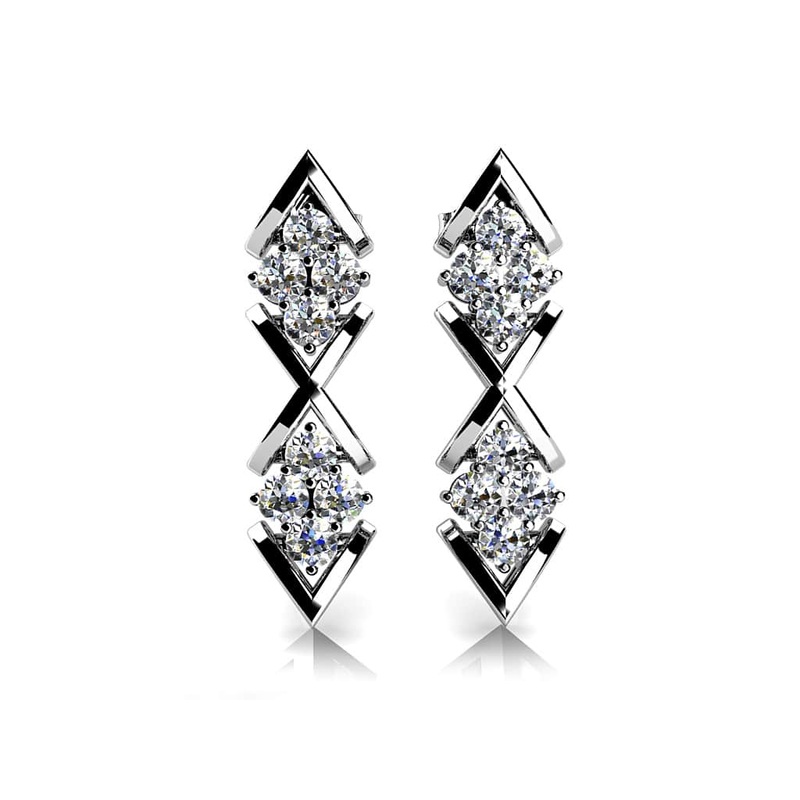 Diamonds In  Lab-Grown Diamond Earrings with 0.48 ct.(finished) 2mm