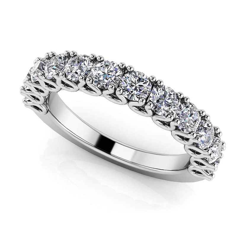 Everlasting Love Lab-Grown Diamond Anniversary Ring with 0.53 ct.(finished) 2mm