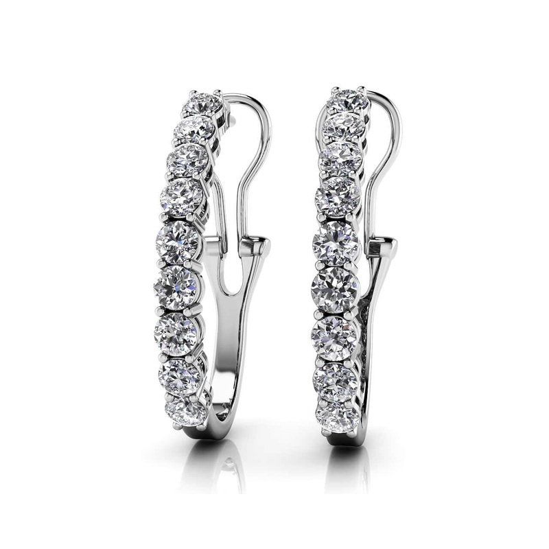 Scoop Diamond Lab-Grown Diamond Earrings with 0.48 ct.(finished) 1.9mm