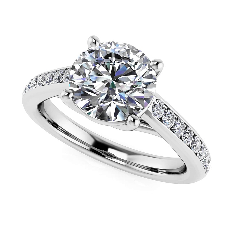 Shared Love Lab-Grown Diamond Engagement Ring with 0.77 ct. (0.50 ct. center diamond)