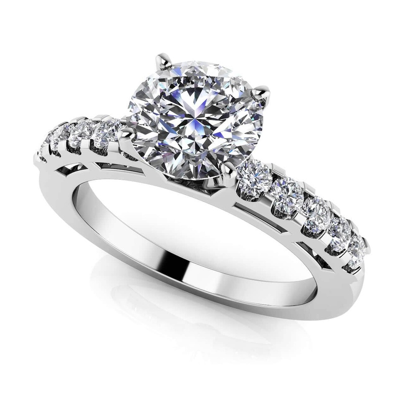 She Is A Ten Lab-Grown Diamond Engagement Ring with 0.83 ct. (0.50 ct. center diamond)