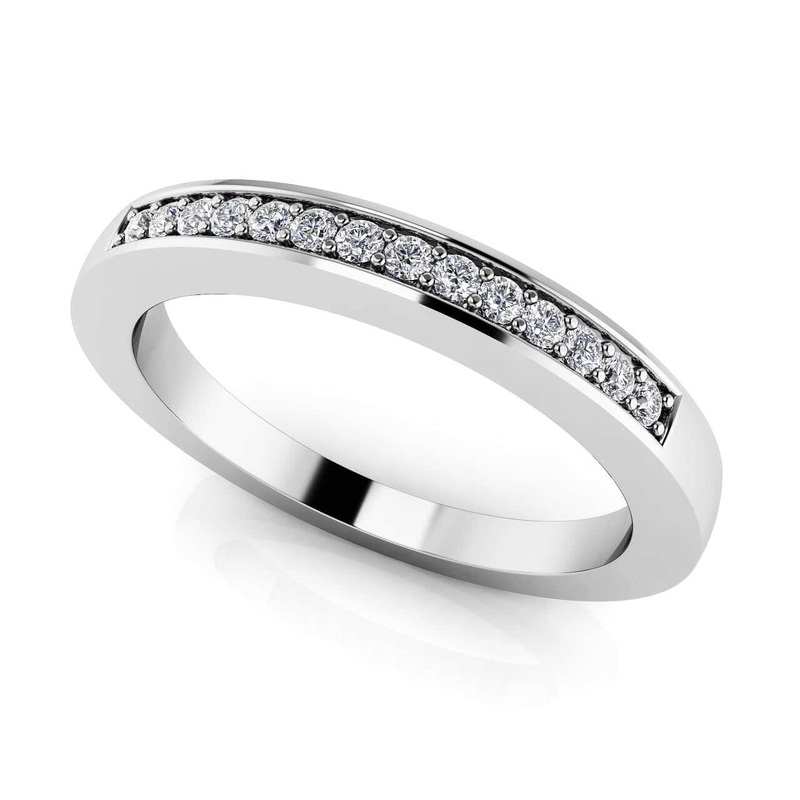 Understated Diamond Band with 0.23 ct.(finished) 1.5mm