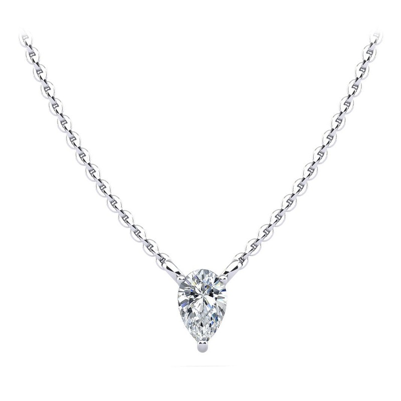 Pear Shape Dream Lab-Grown Diamond Pendant with 0.30 ct.(finished) 6x4mm