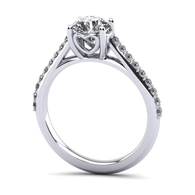 Sweetheart Embrace Diamond Ring Lab-Grown Diamond  with 0.73 ct. (0.50 ct. center diamond)