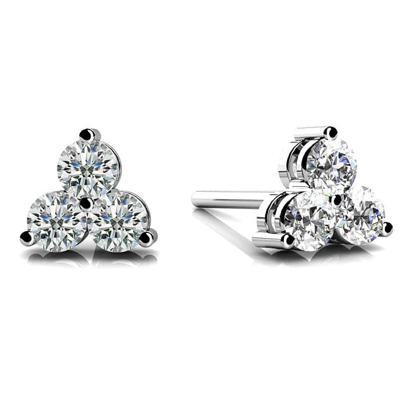 Trillium Diamond Diamond Studs with 0.36 ct.(finished) 2.5mm