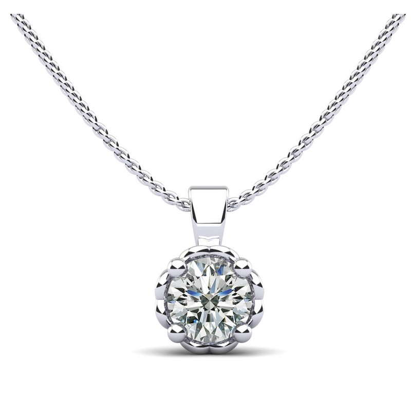 Dearest Sweetheart Lab-Grown Diamond Pendant with 0.50 ct.(finished) 5mm