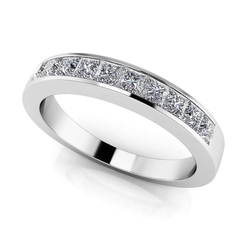 It Is A Ten ab-Grown Diamond  Band with 0.50 ct.(finished) 2mm