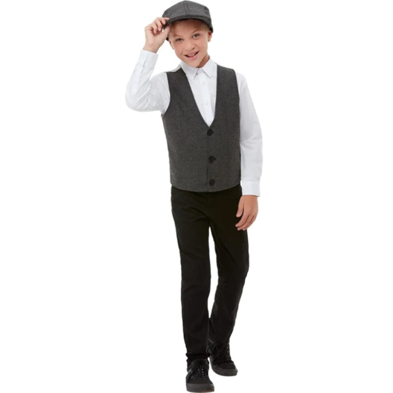 1920s Gangster Boy Waistcoat and Hat
