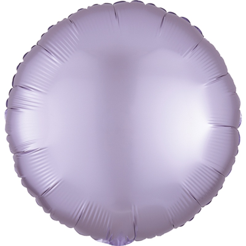 45cm Standard HX Satin Luxe Pastel Lilac Circle Balloon
