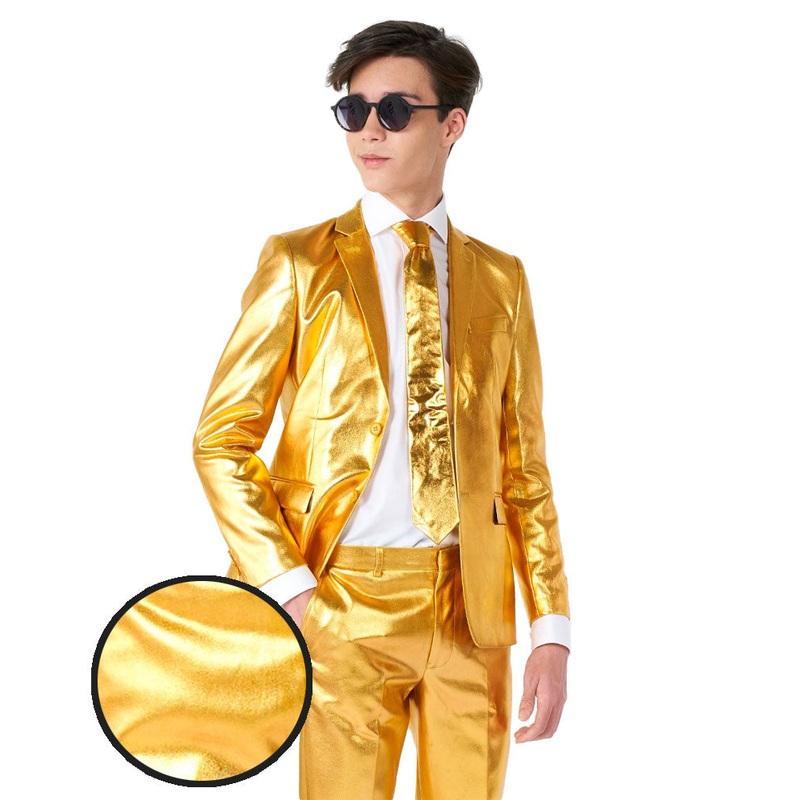 70s Opposuit Groovy Gold Premium Teen Boys Costume