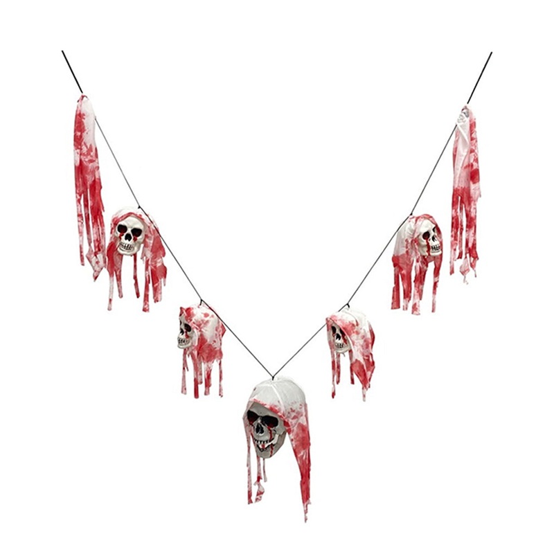 Bloody Skull Garland 1.8m