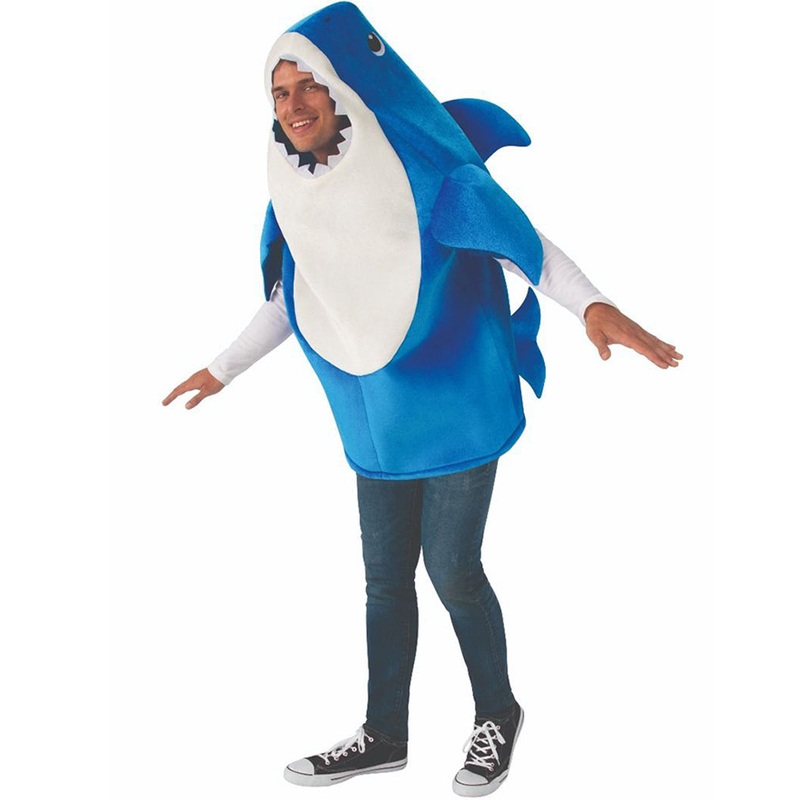 Blue Daddy Shark Adult Costume