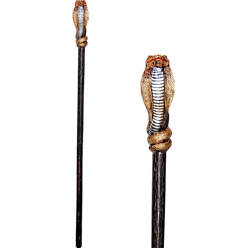 Gold Egyptian Cobra Staff 1.4m