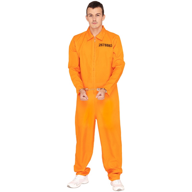 Orange Prisoner Jumpsuit Adult Costume