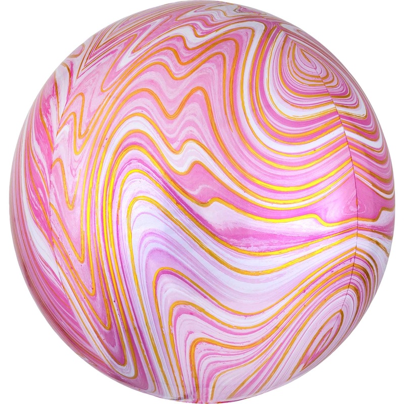 Orbz XL Pink Marblez Balloon