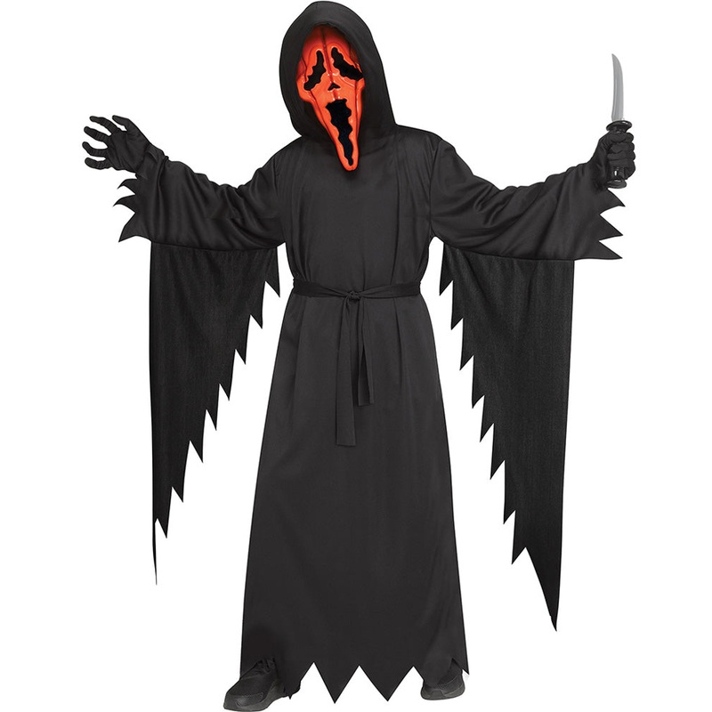 Scream Ghost Face Pumpkin Face Boys Costume