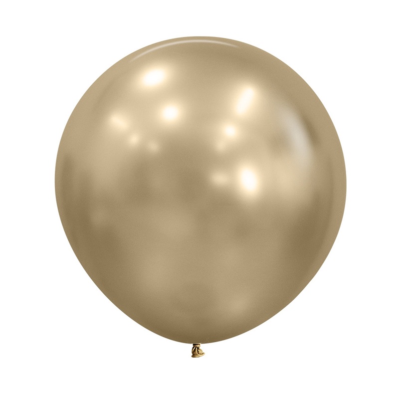 Sempertex 60cm Silk Gold Dust Latex Balloons 870 Pack of 3