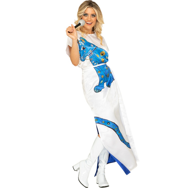 Swedish Superstar Complete Deluxe Blue Cat Plus Size Womens Costume