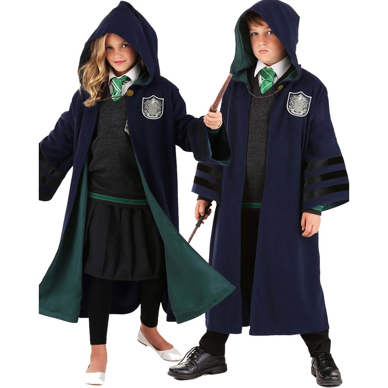 1920s Hogwarts Slytherin Kids Costume Robe