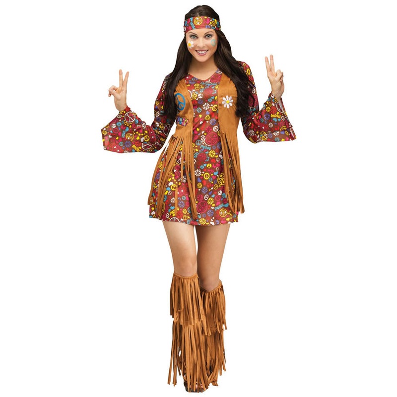 60s Peace and Love Hippie Womens Costume