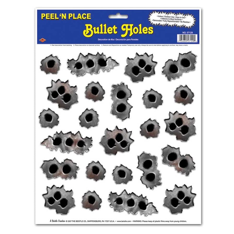 Bullet Holes Peel and Place
