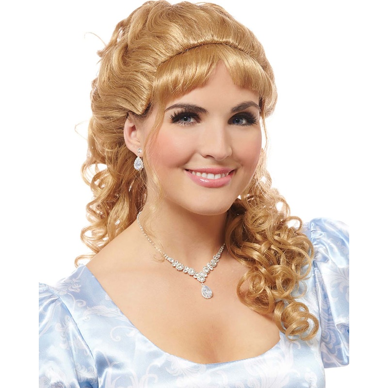 Duchess Long Curly Blonde Wig