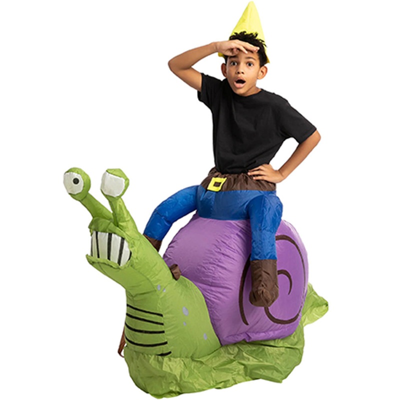 Riding A Snail Inflatable Kids Costume