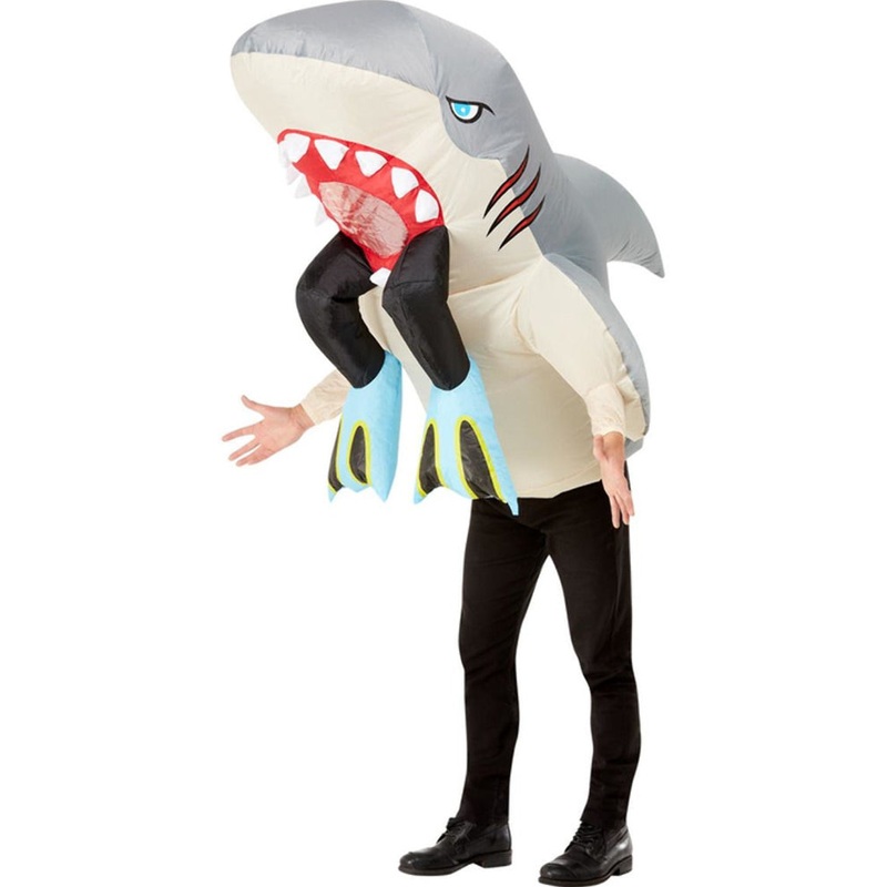 Shark and Diver Inflatable Adult Costume