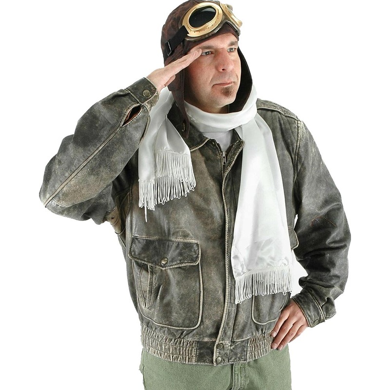 Aviator Hat Goggles and Scarf Deluxe Set