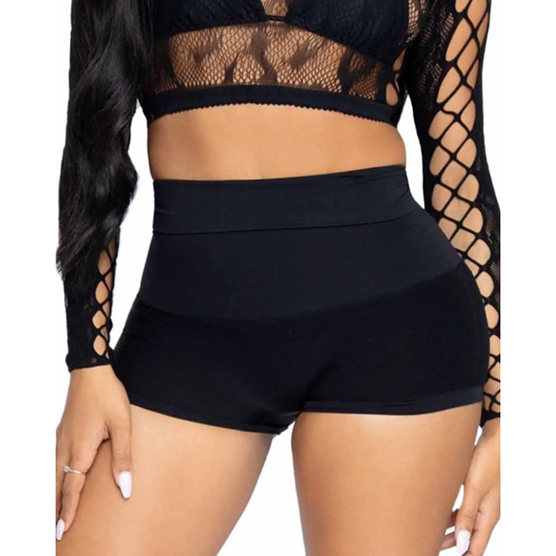 Black High Waist Shape Wear Shorts
