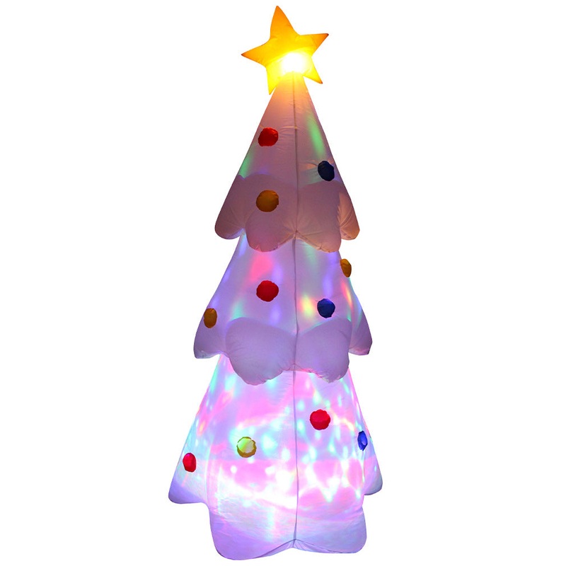 Christmas Tree with LED Disco Inflatable 1.8m