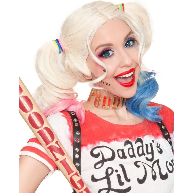 Daddys Lil Monster Premium Platinum Blonde Pigtails Wig