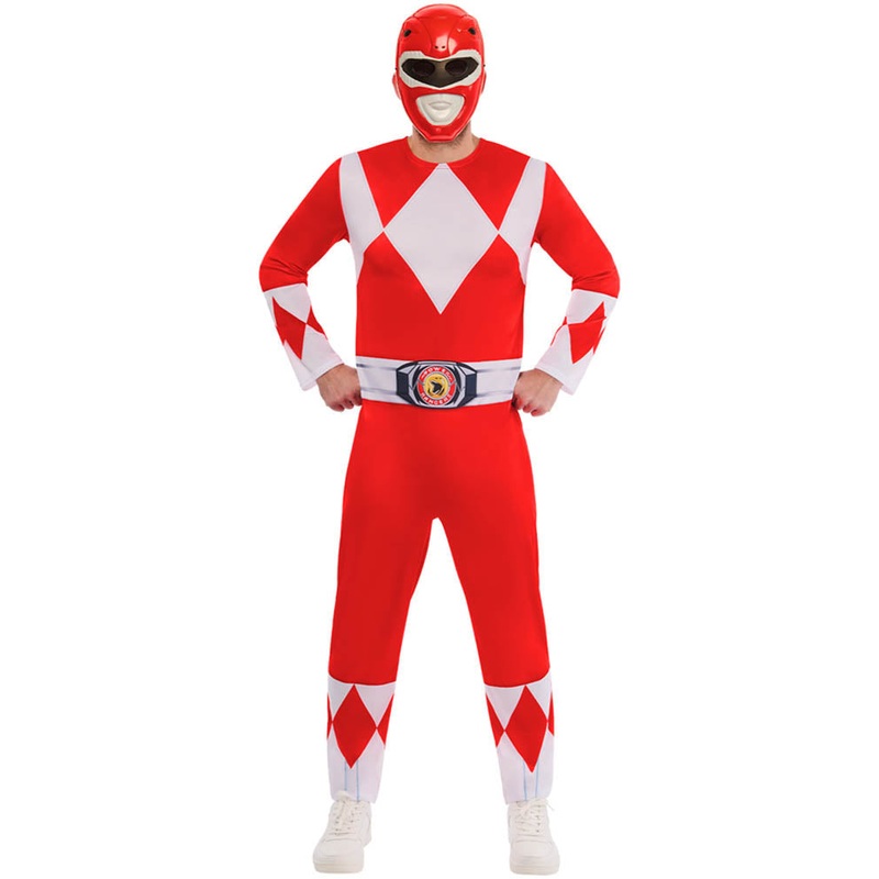 Red Power Rangers Deluxe Adult Costume