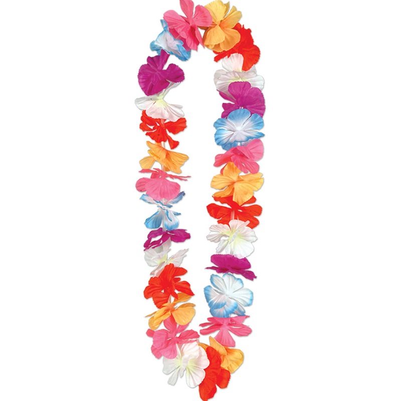 Silk N Petals Party Colour Lei Pack of 6