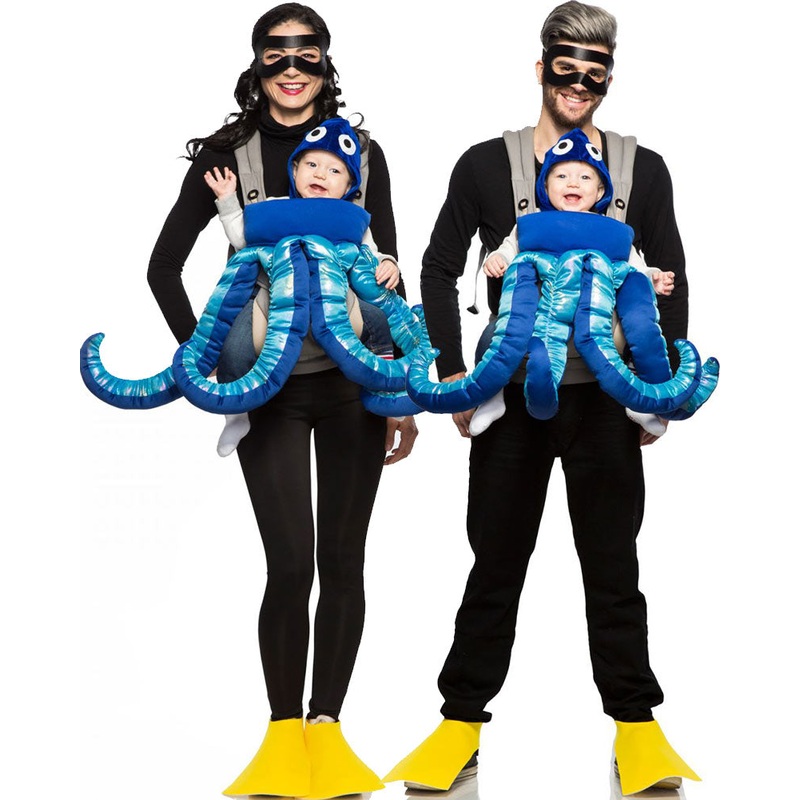 Baby and Me Expert Diver and Squirmy Octopus Baby and Adult Costume