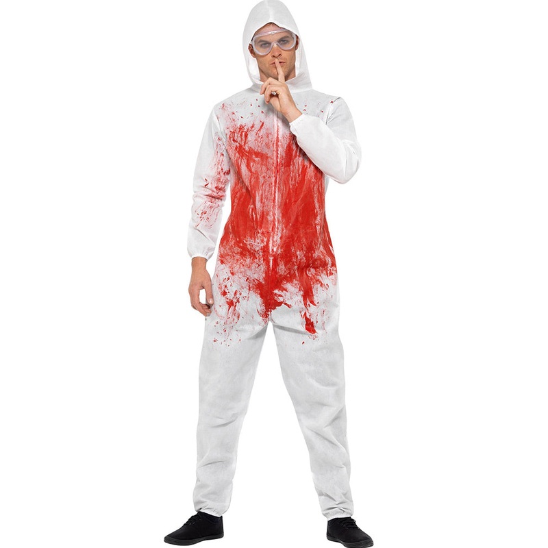 Bloody Forensic Overalls Adult Costume