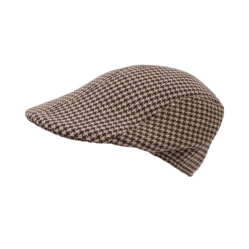 Brown Tweed Flat Cap