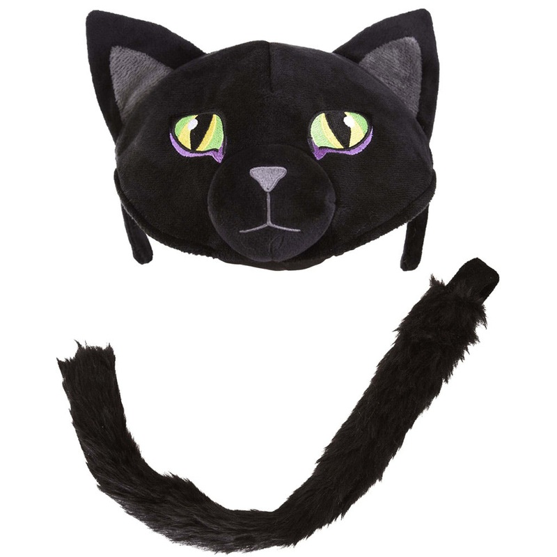 Cat Plush Headband and Tail Deluxe Set