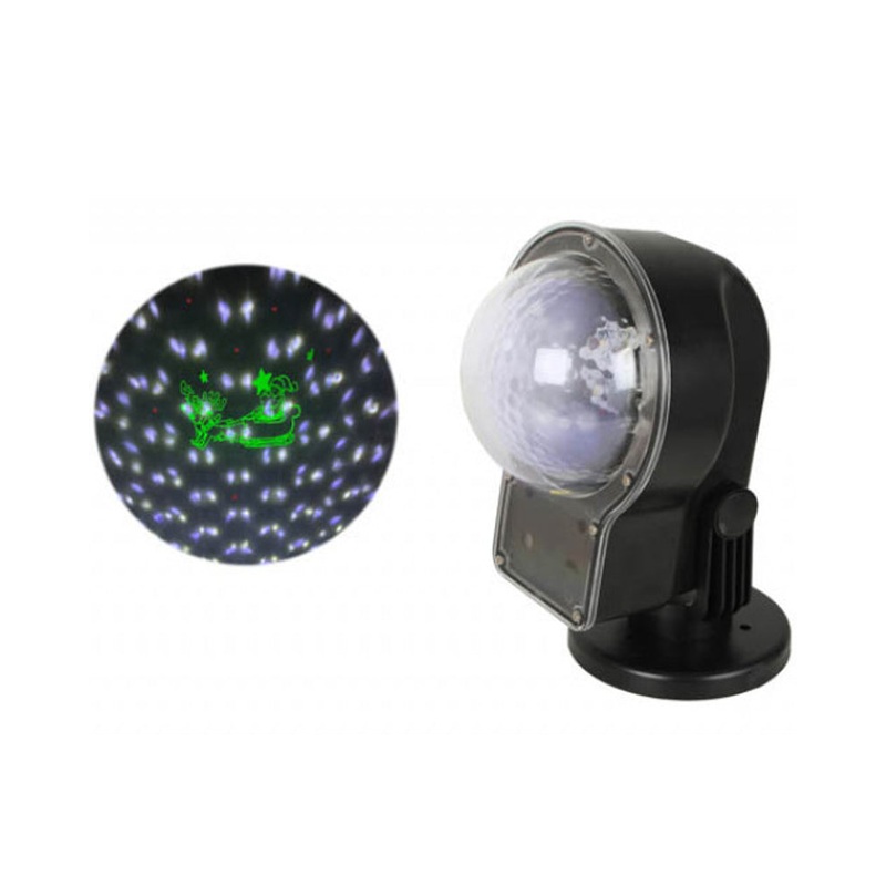 Christmas Santas Sleigh Snow flo with Laser Light 40cm