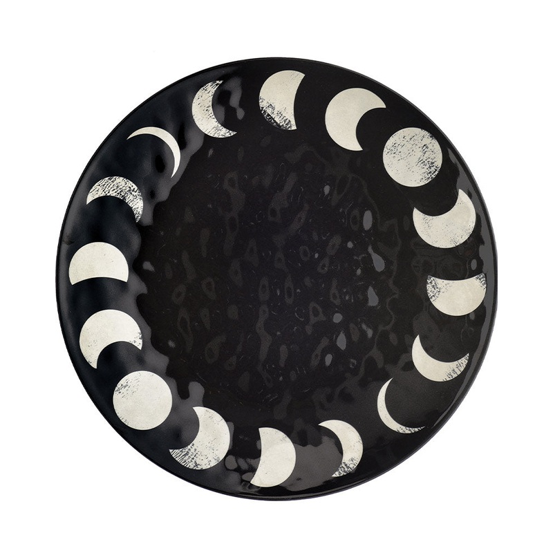 Halloween Classic Black and White Melamine Platter