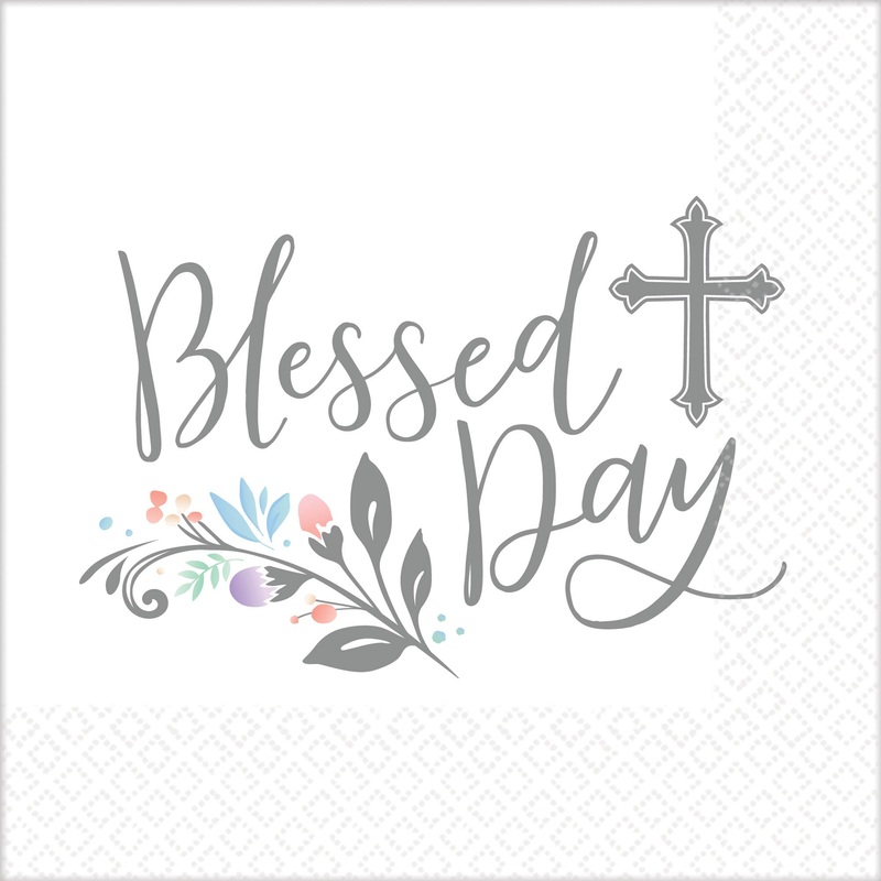 Holy Day Lunch Napkins Blessed Day Pack of 36
