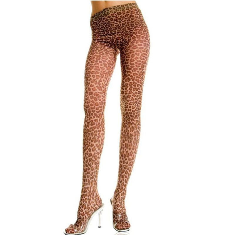Leopard Print Tights