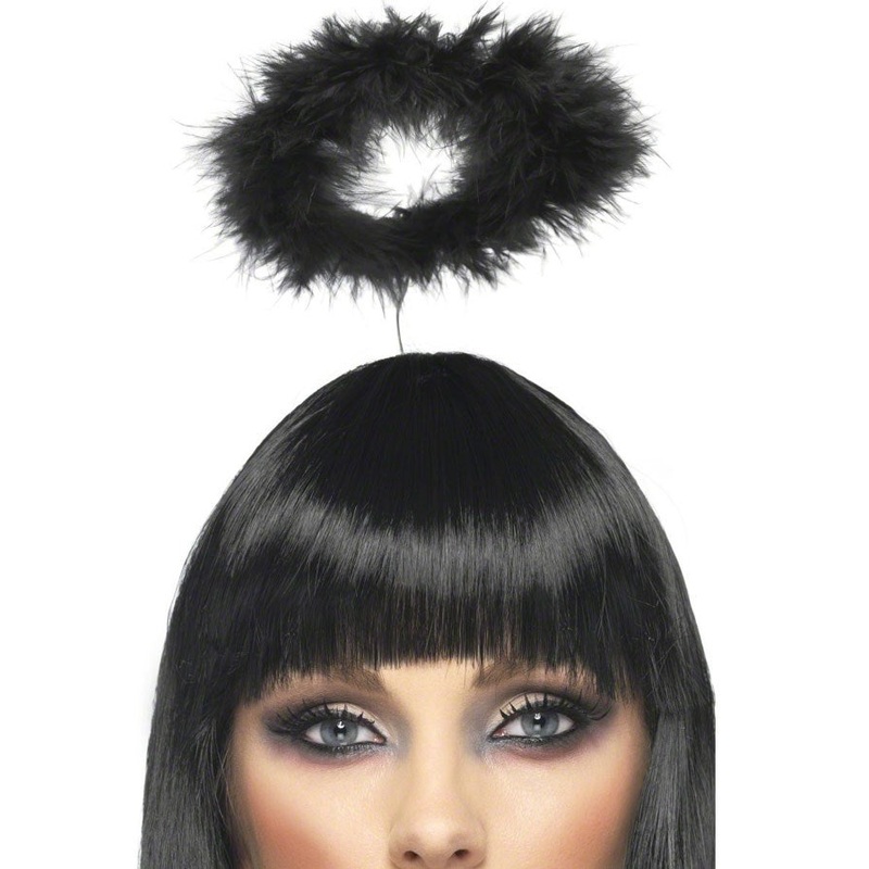 Marabou Feathered Black Halo
